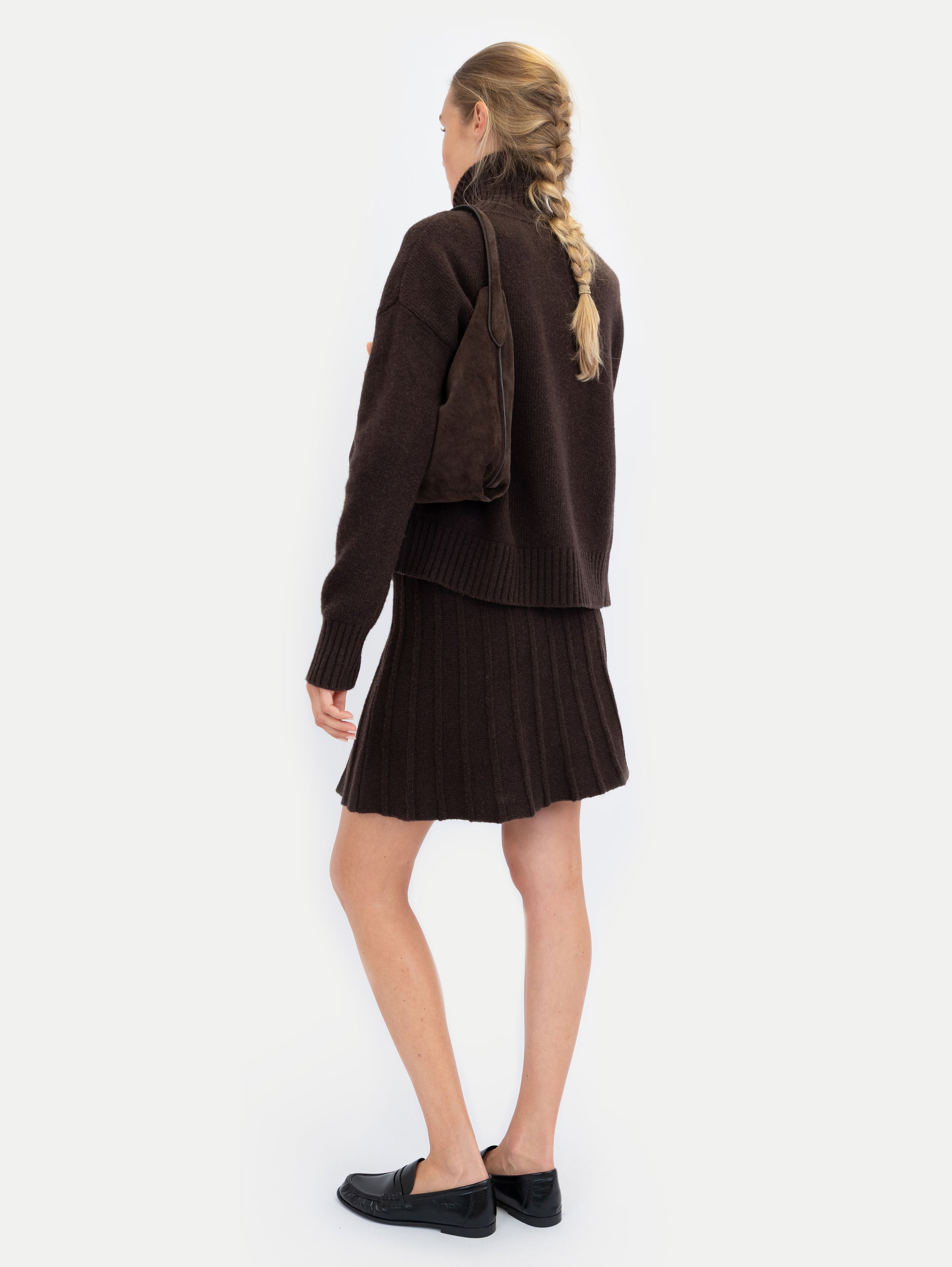 GWEN SKIRT IN MIDNIGHT ESPRESSO