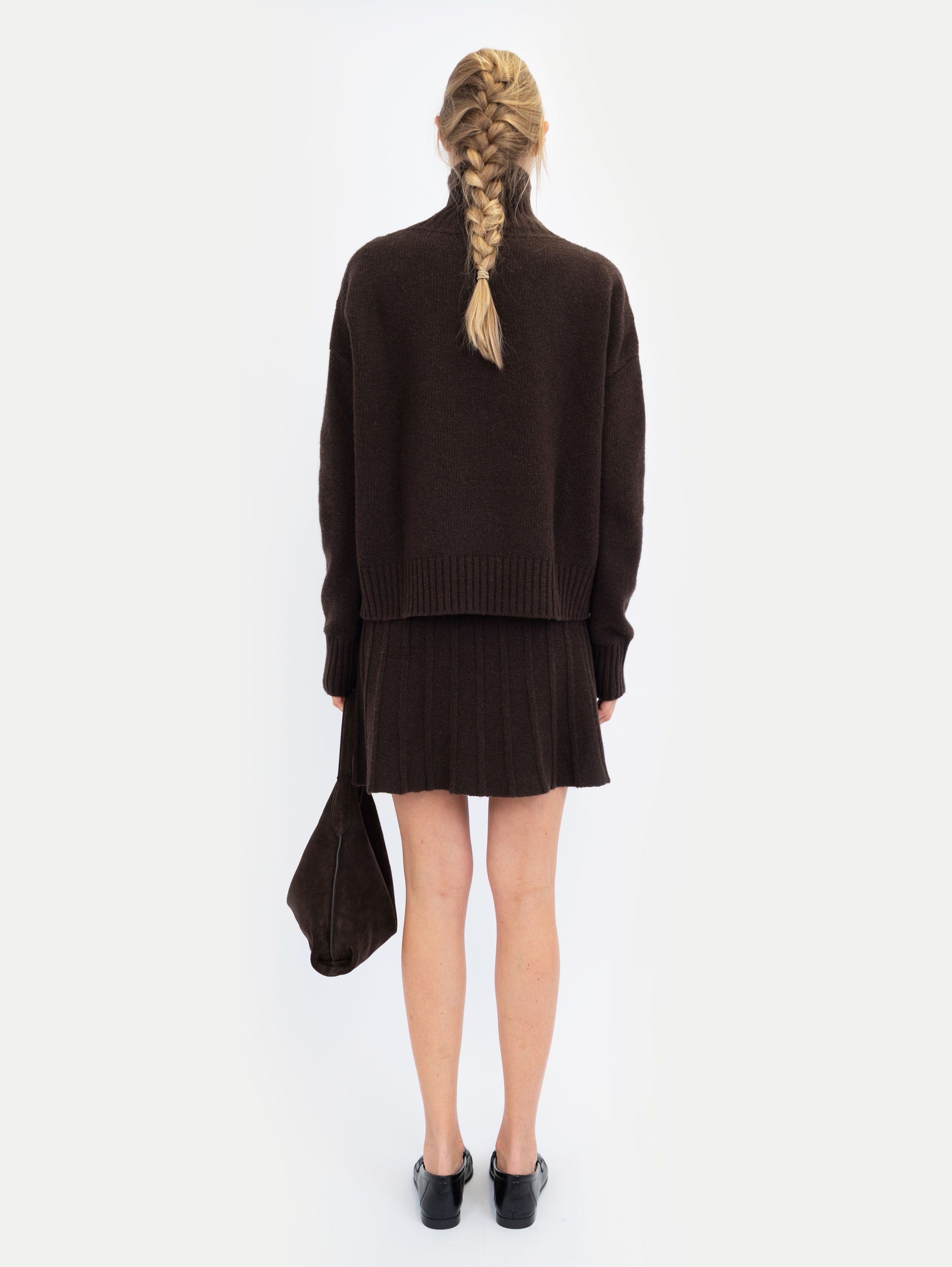 GWEN SKIRT IN MIDNIGHT ESPRESSO