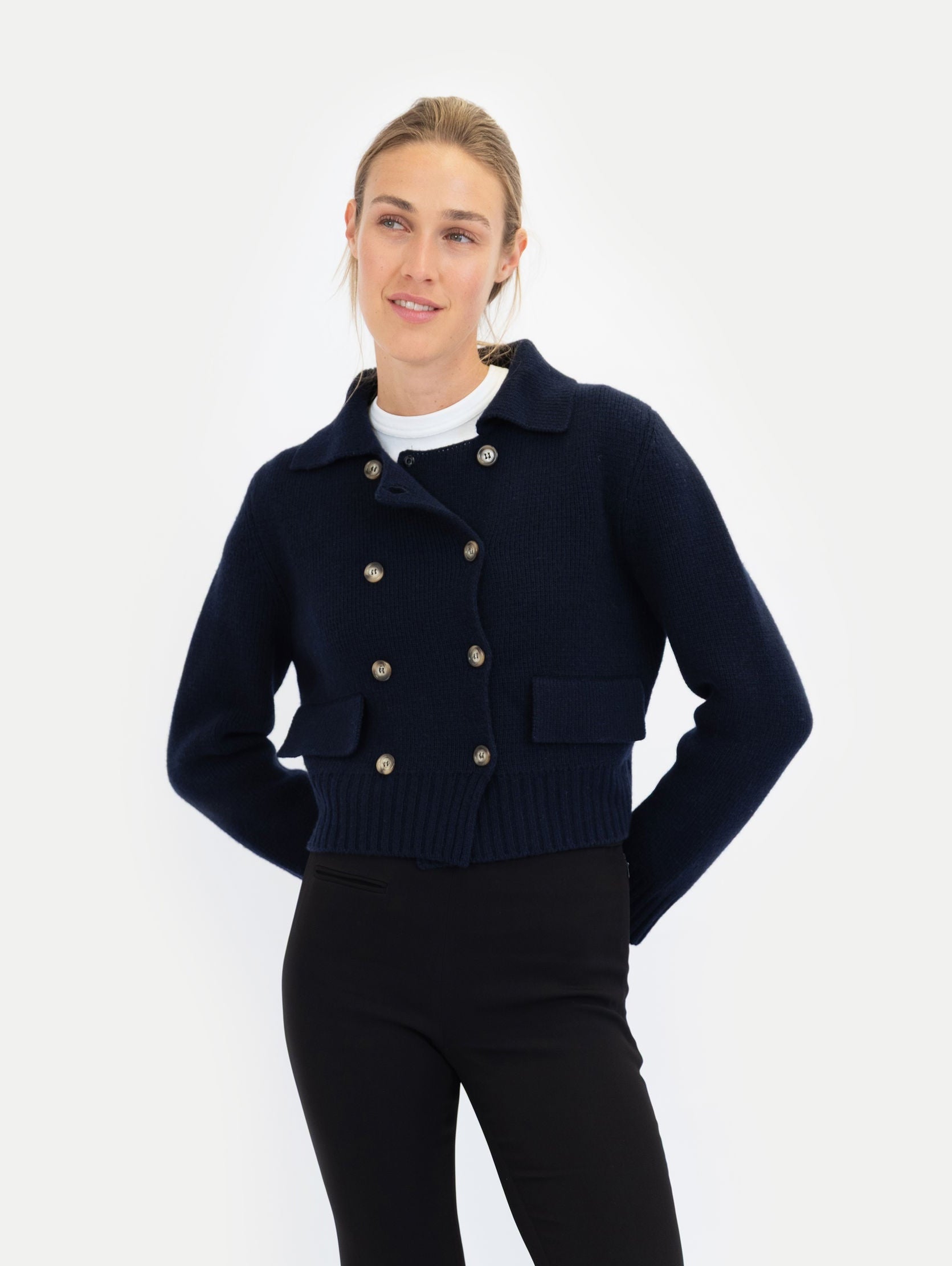 ALVA JACKET IN DEEP BLUE
