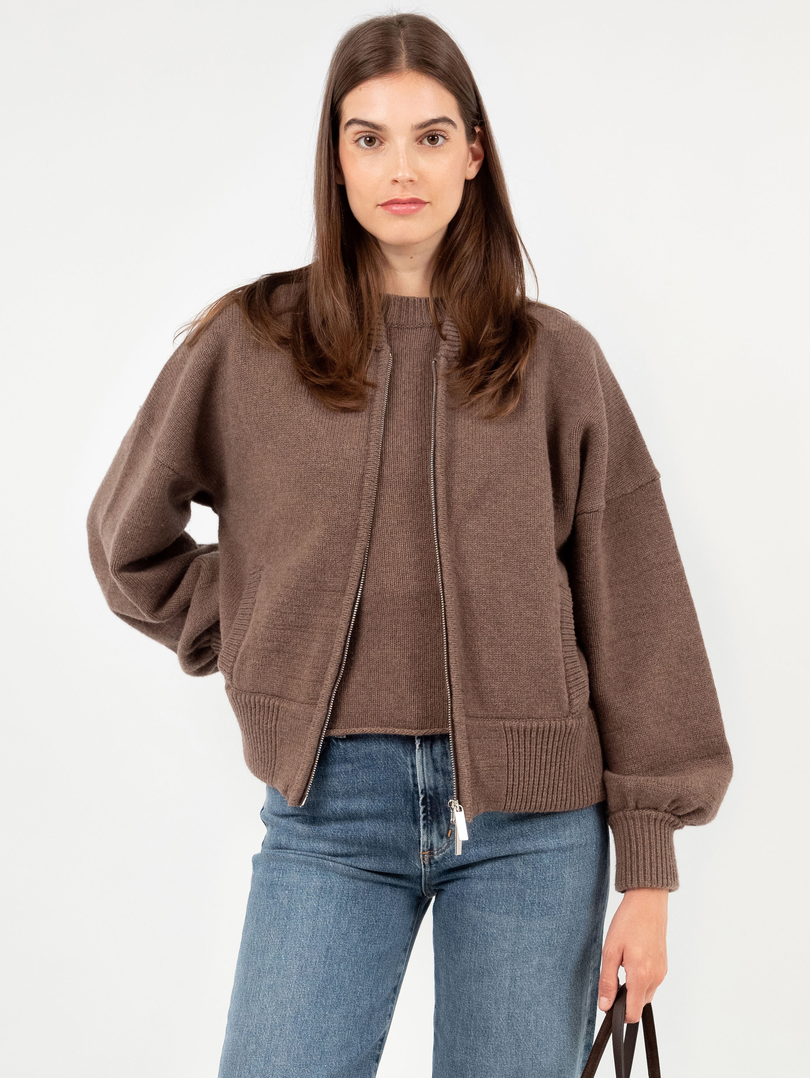 AUGUSTA JACKET IN DARK NOUGAT
