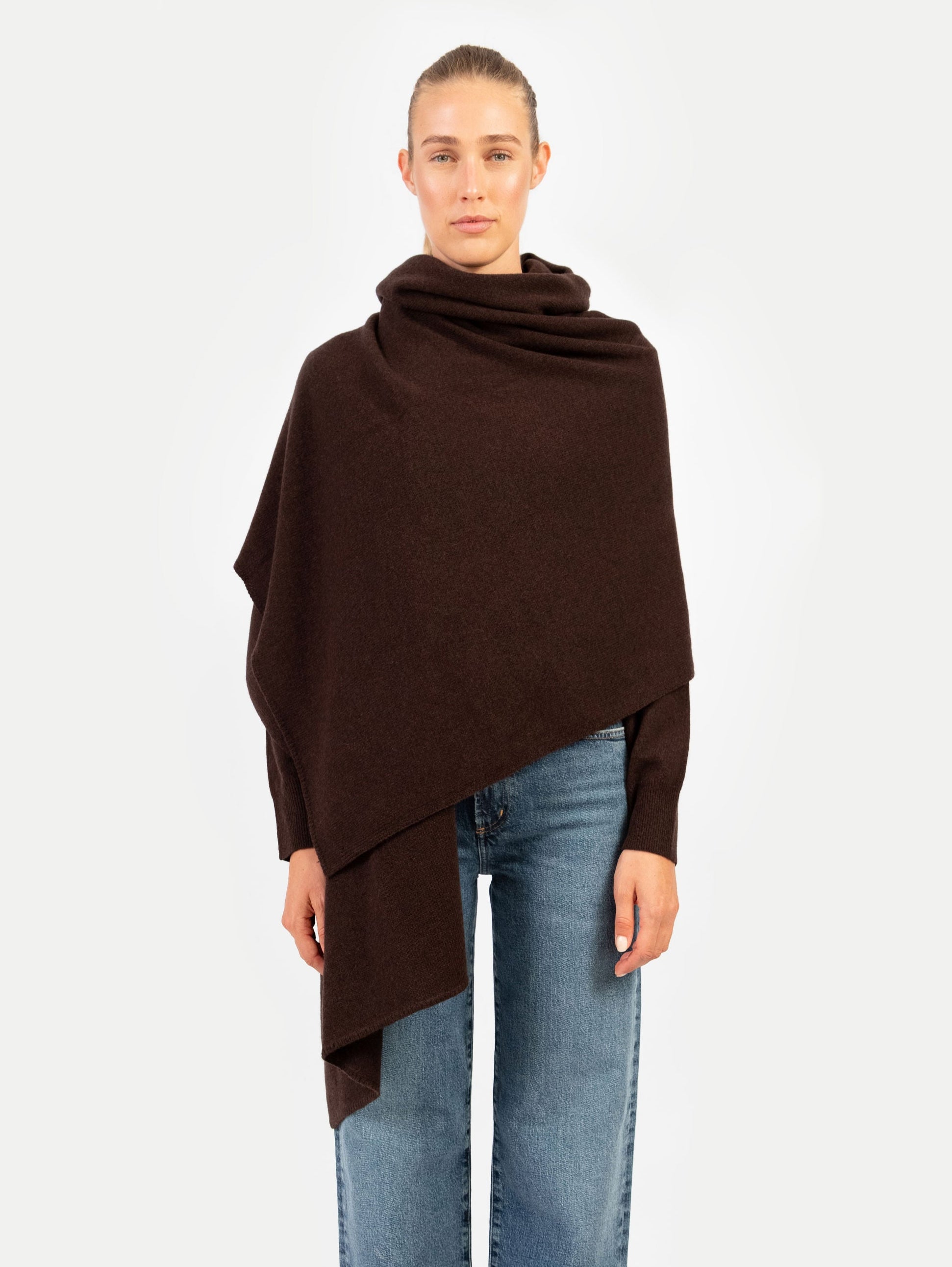CARLA SCARF IN ESPRESSO