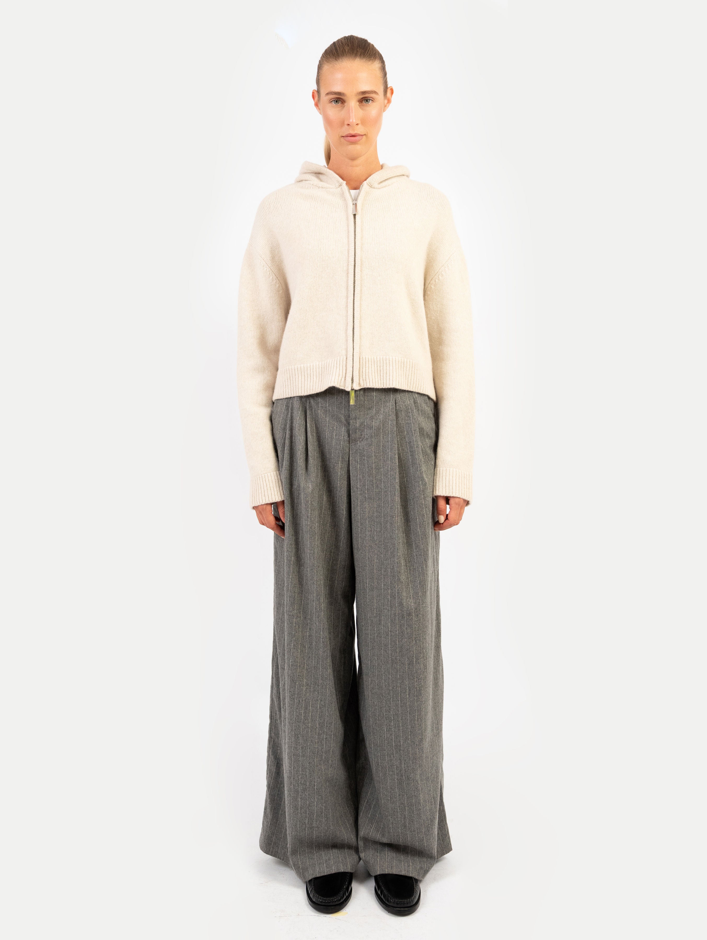 JO ZIP JACKET IN BUTTERMILK