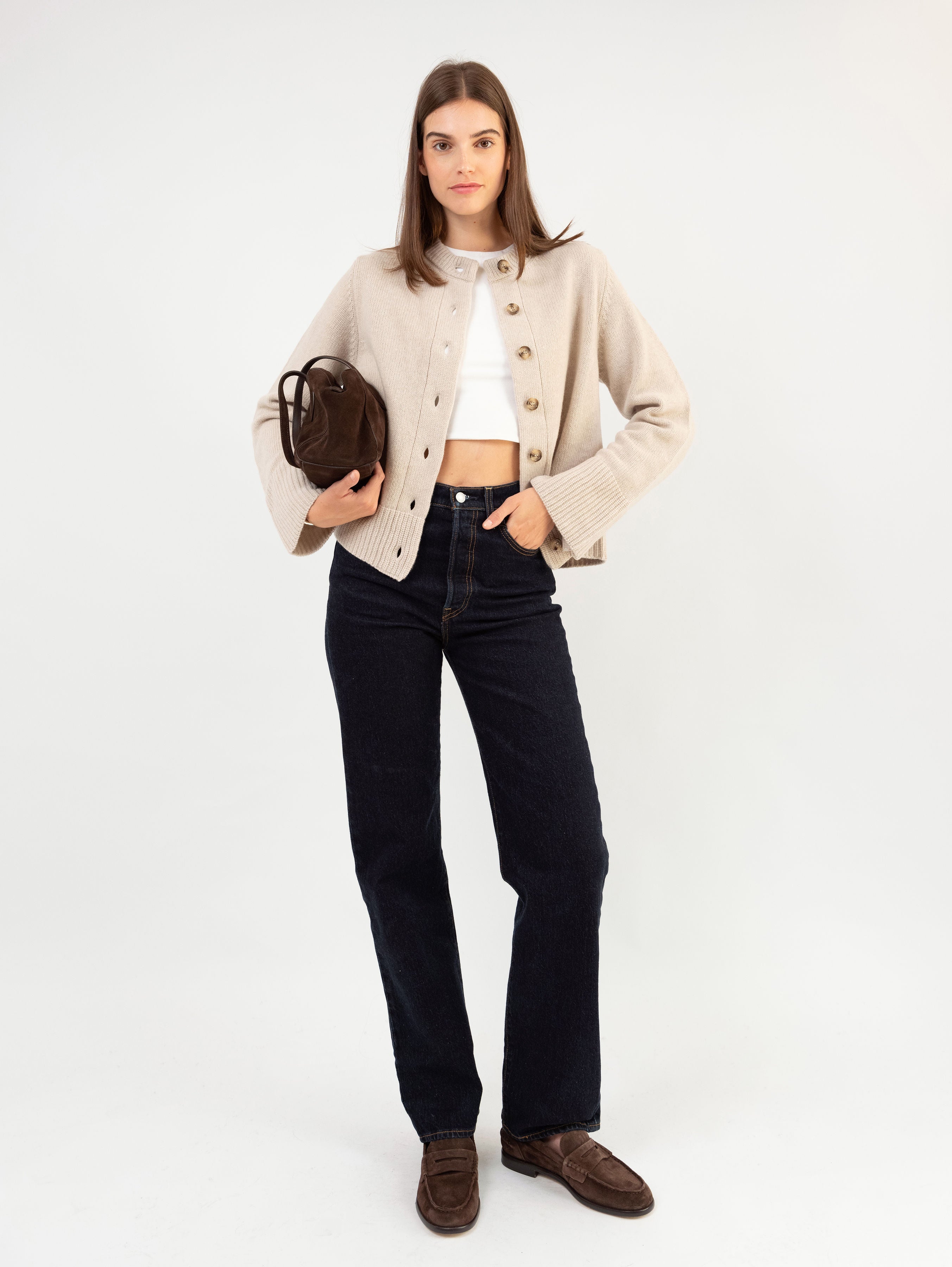 DOROTHEA CARDIGAN IN SAND