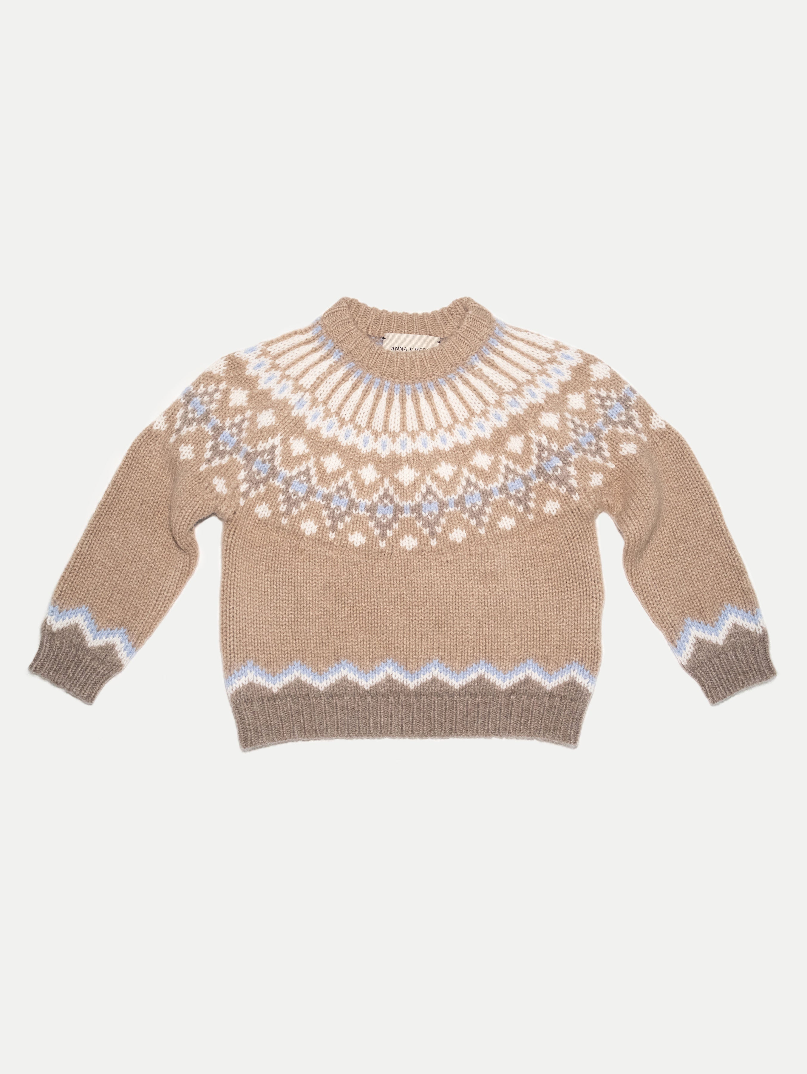 LOLA FAIR ISLE SWEATER IN TOAST
