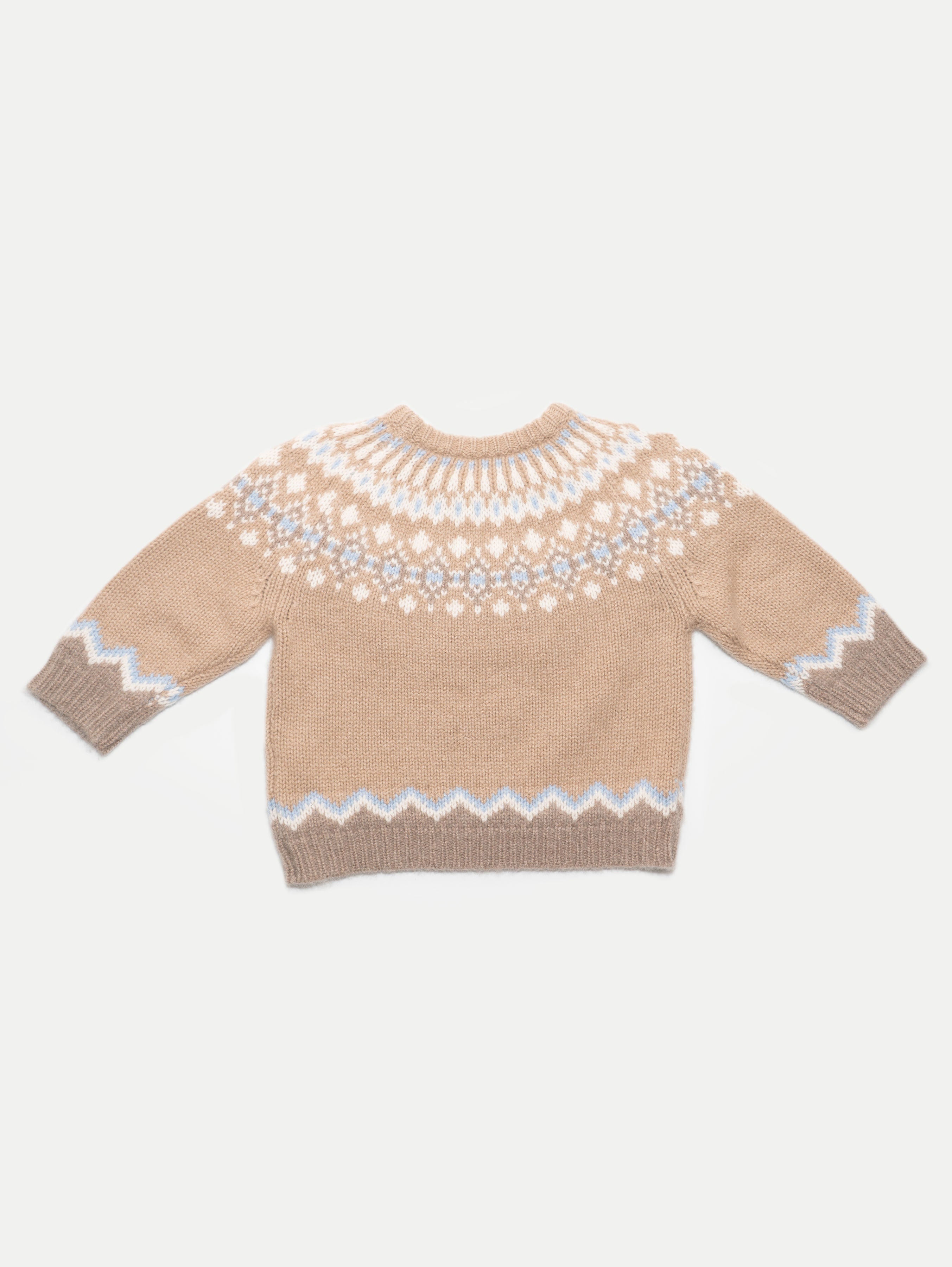 LOLA FAIR ISLE SWEATER IN TOAST