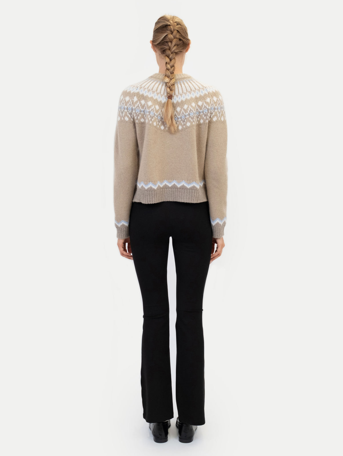 LAURA FAIR ISLE SWEATER IN TOAST