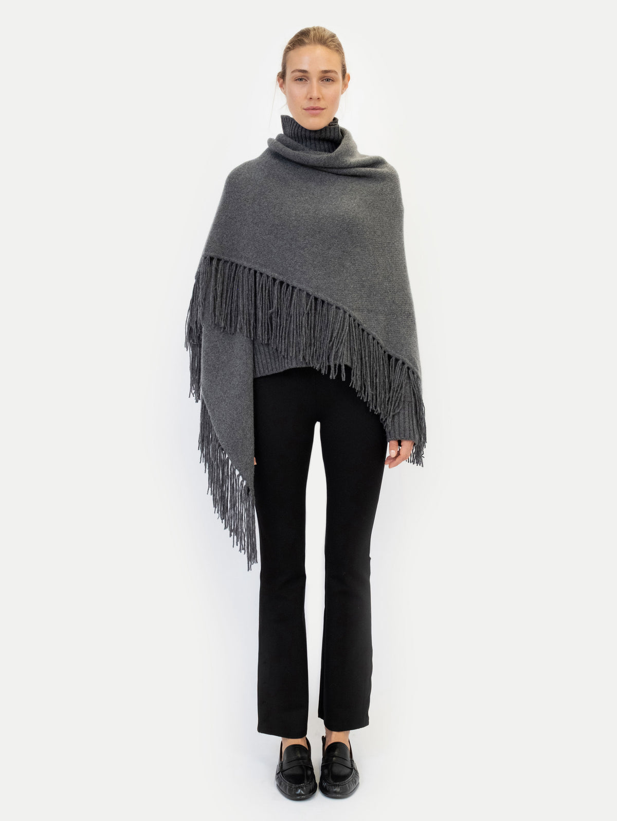 LAURA PONCHO IN MIDNIGHT STONE