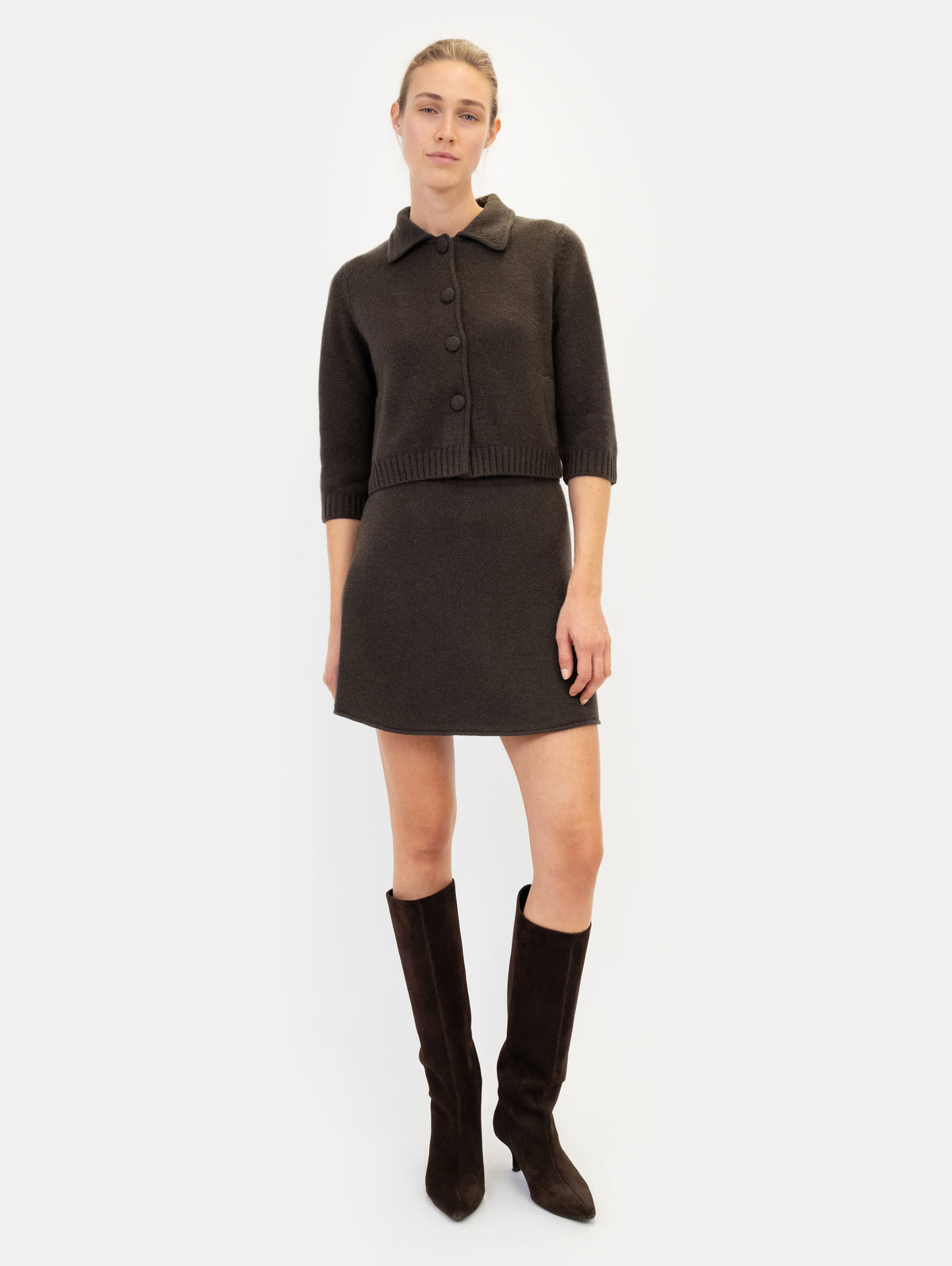 LAURA SKIRT IN CHOCOLATE