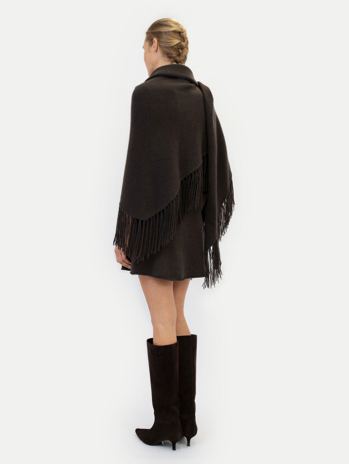 LAURA PONCHO IN CHOCOLATE