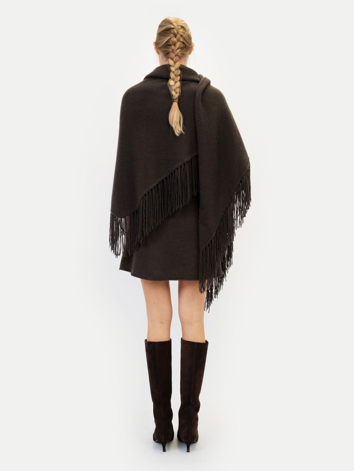 LAURA PONCHO IN CHOCOLATE