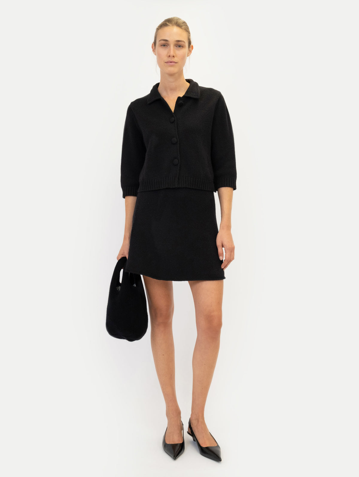 LAURA JACKET IN BLACK SESAME
