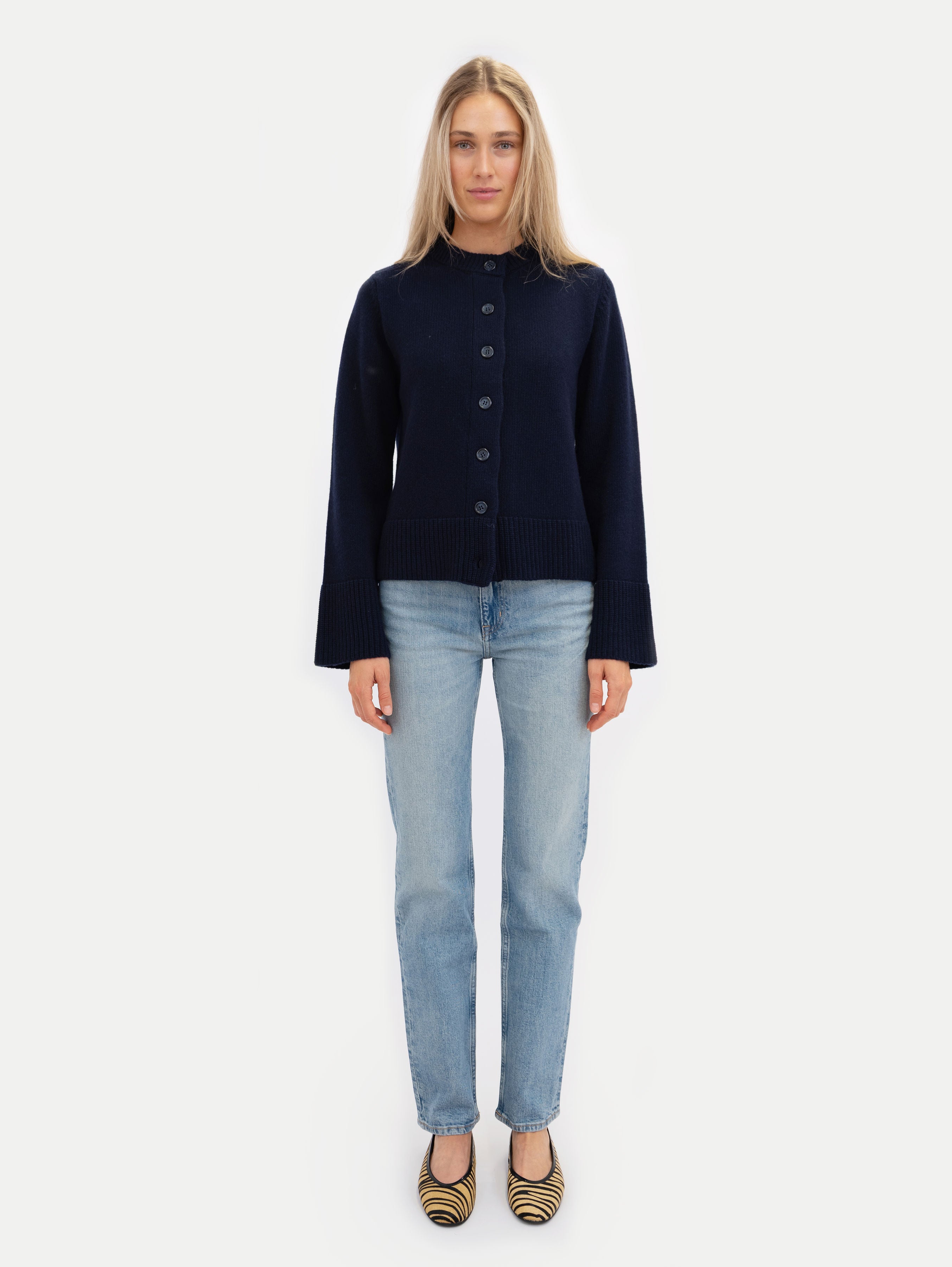 DOROTHEA CARDIGAN IN DEEP BLUE