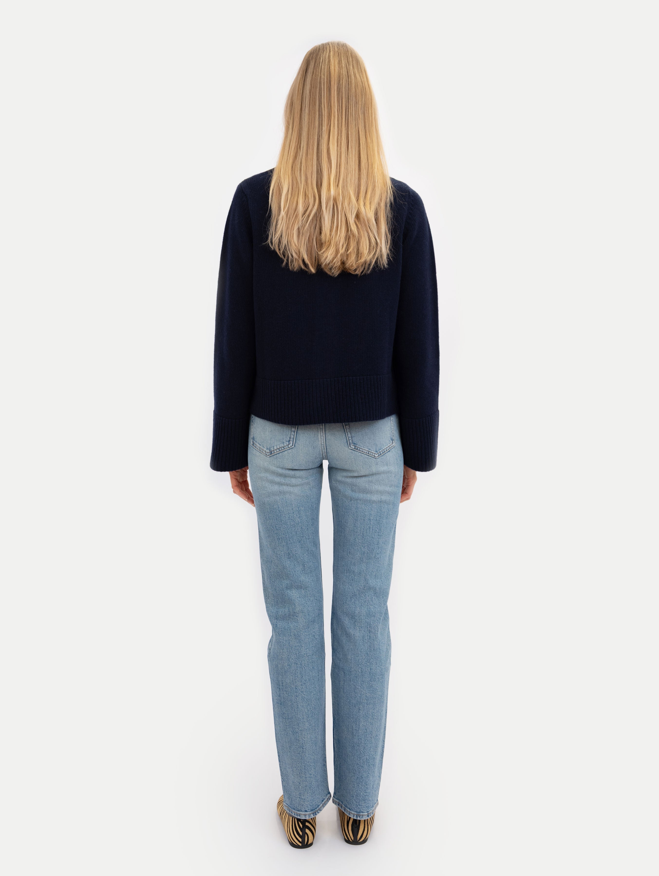 DOROTHEA CARDIGAN IN DEEP BLUE