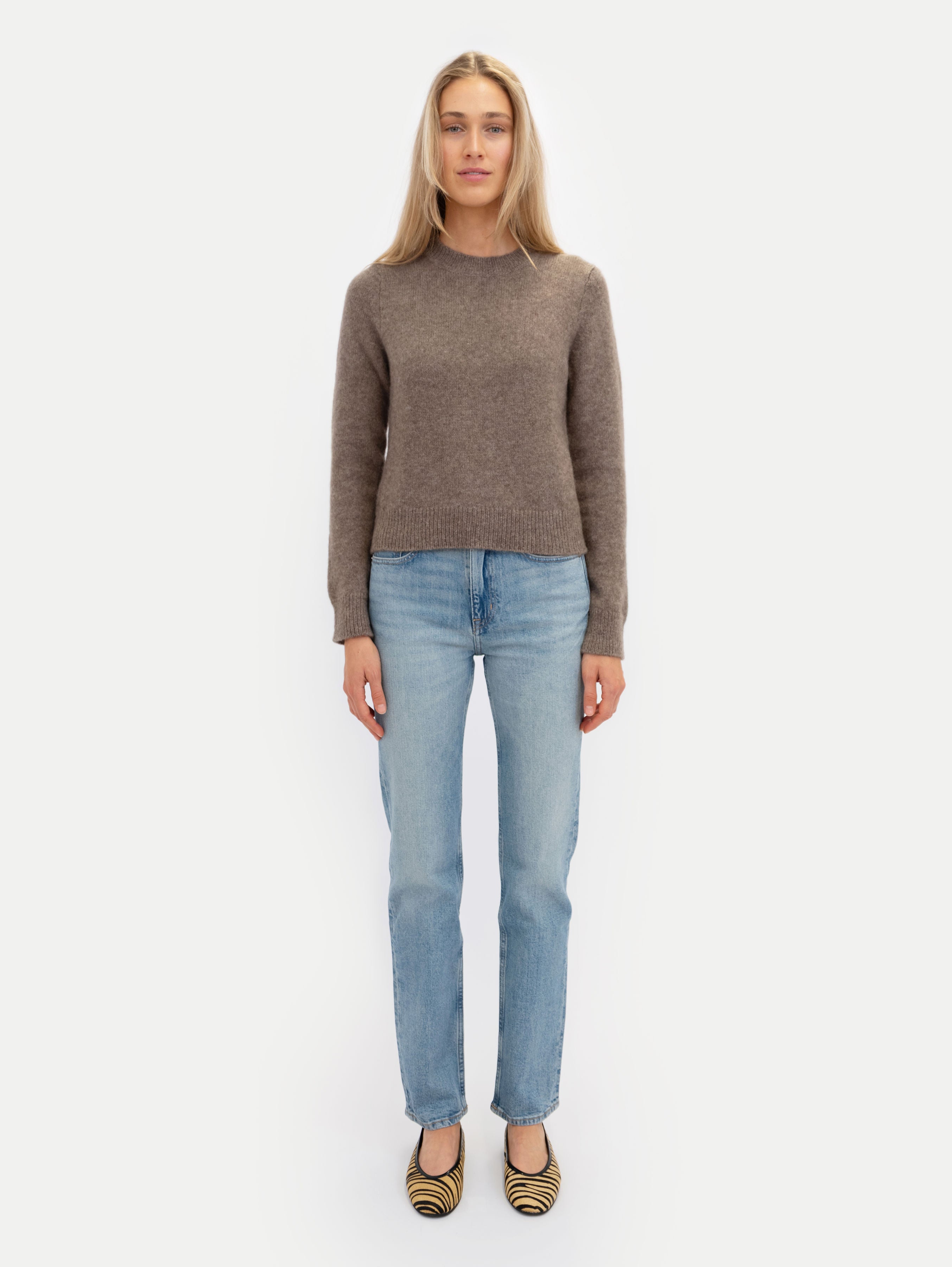 TESSA SWEATER IN HAZELNUT