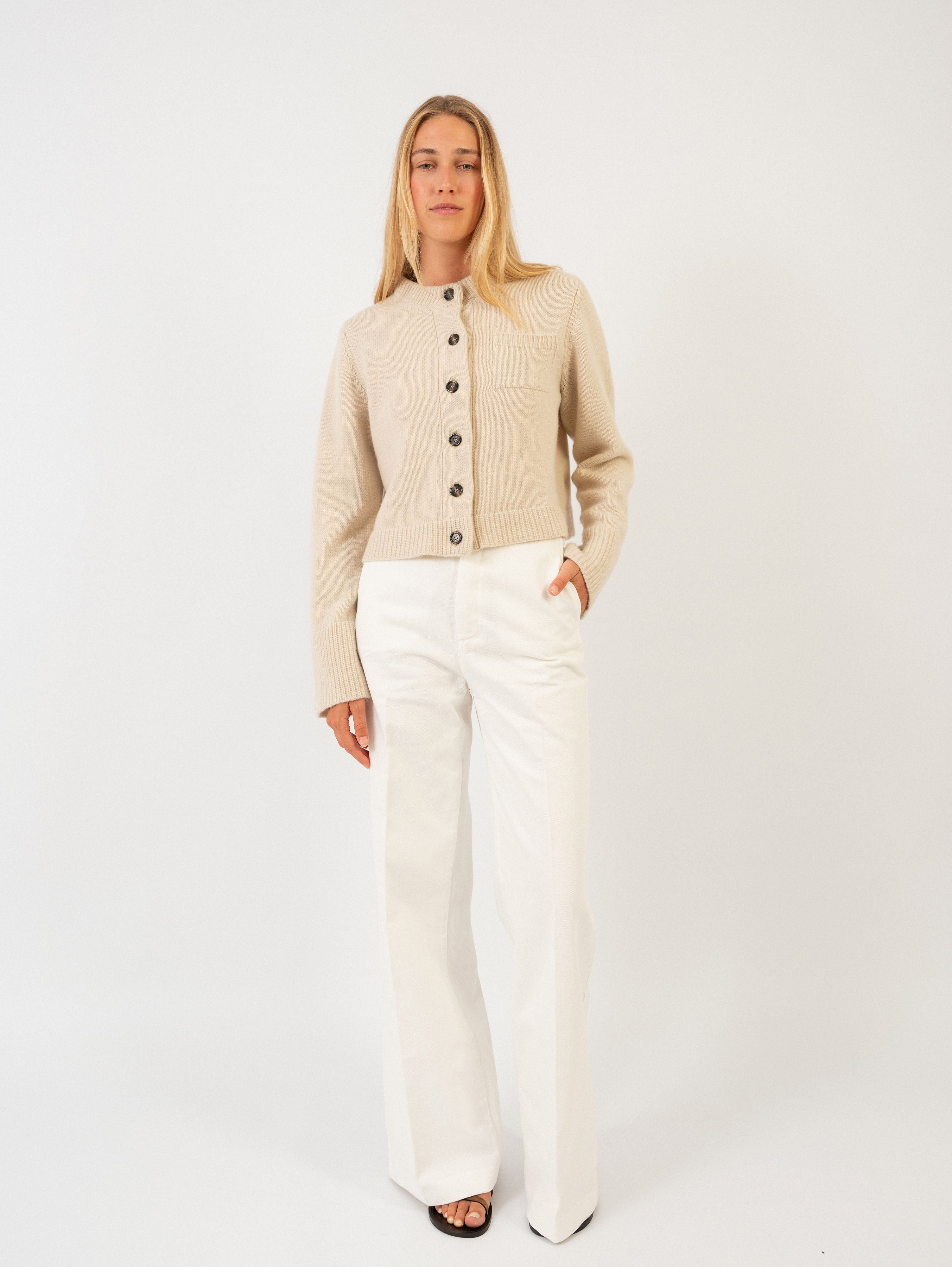 LILLY CARDIGAN IN BUTTERMILK