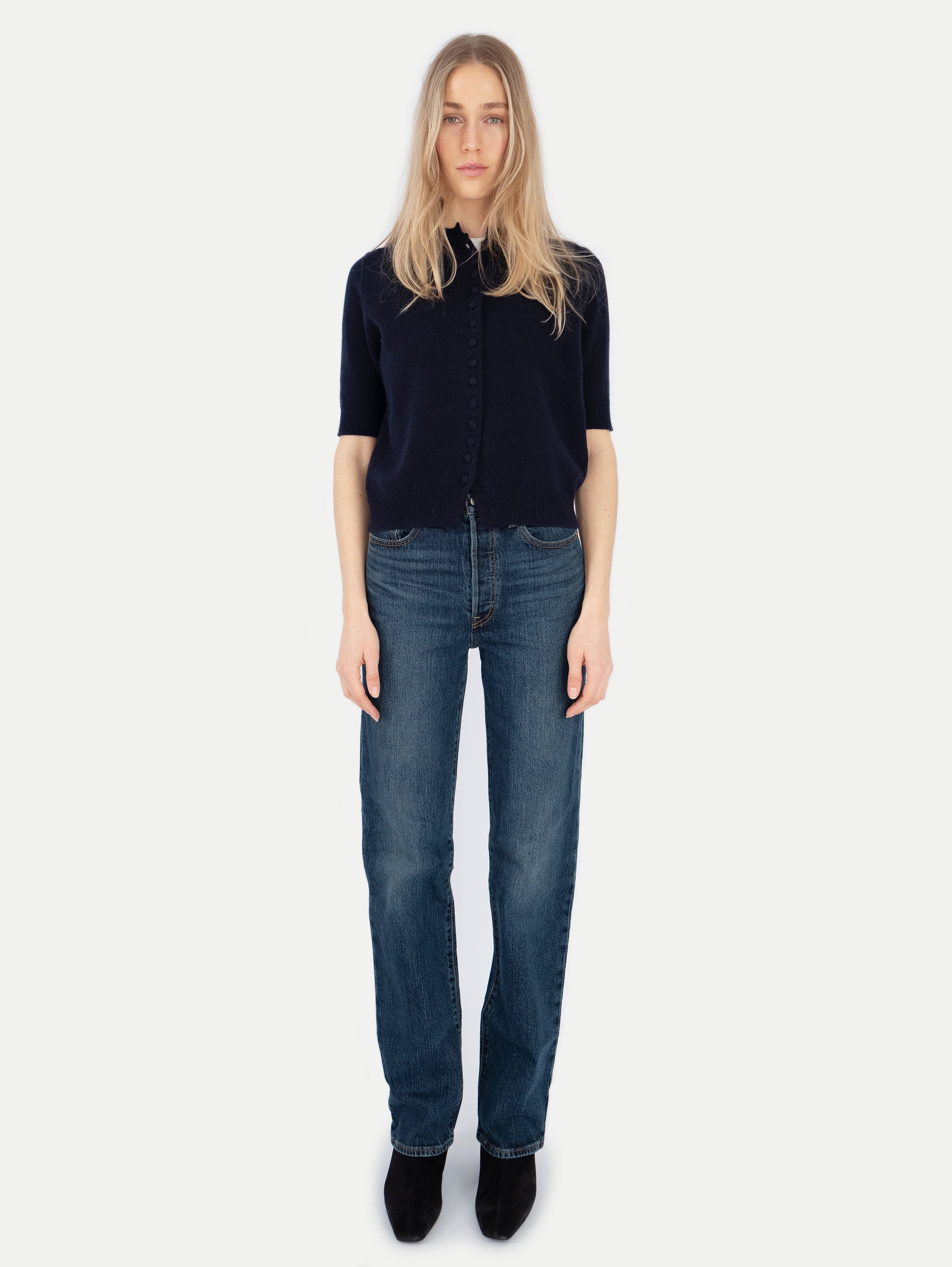 CELINE CARDIGAN IN DEEP BLUE