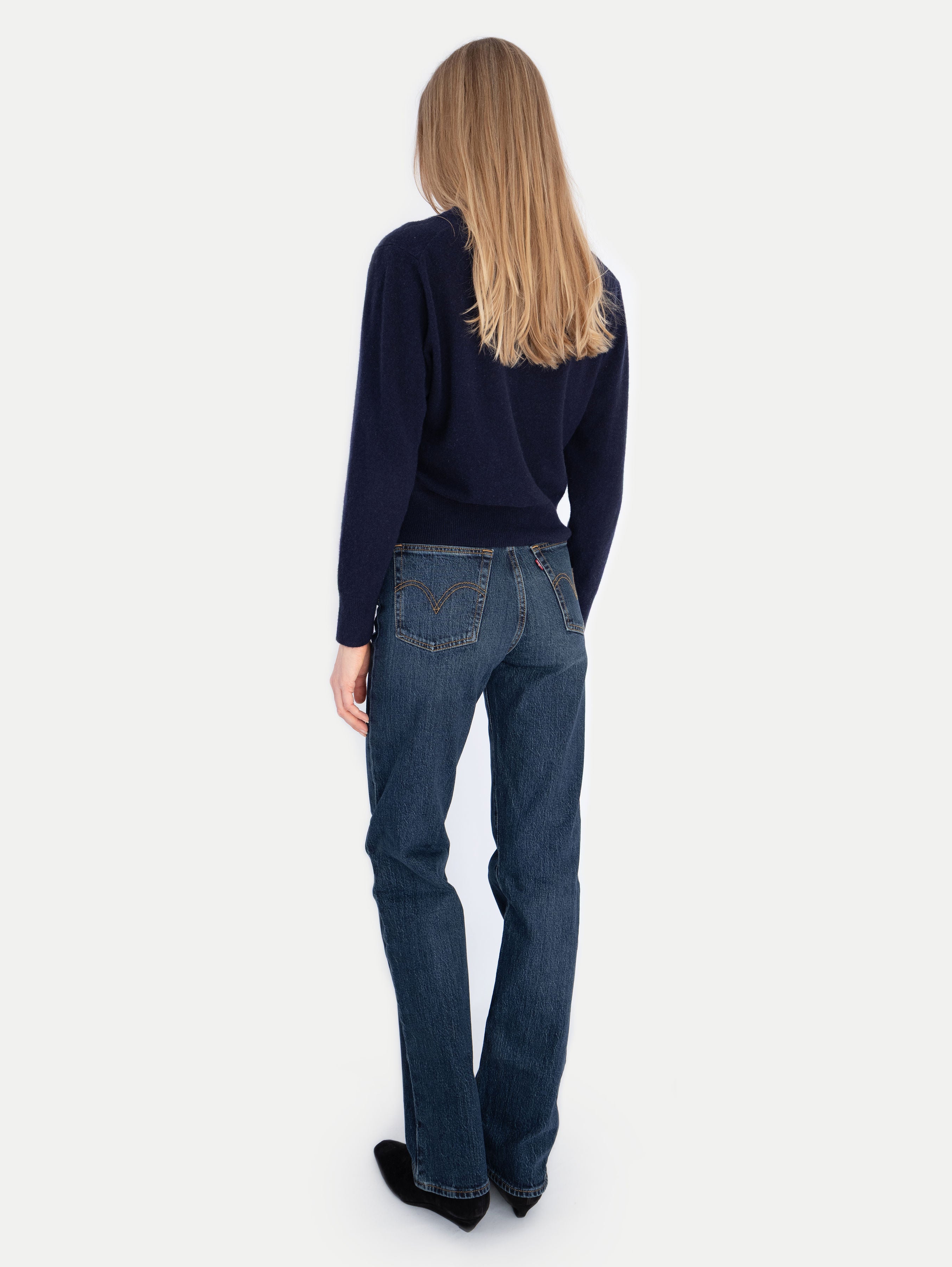 CLARA CARDIGAN IN DEEP BLUE