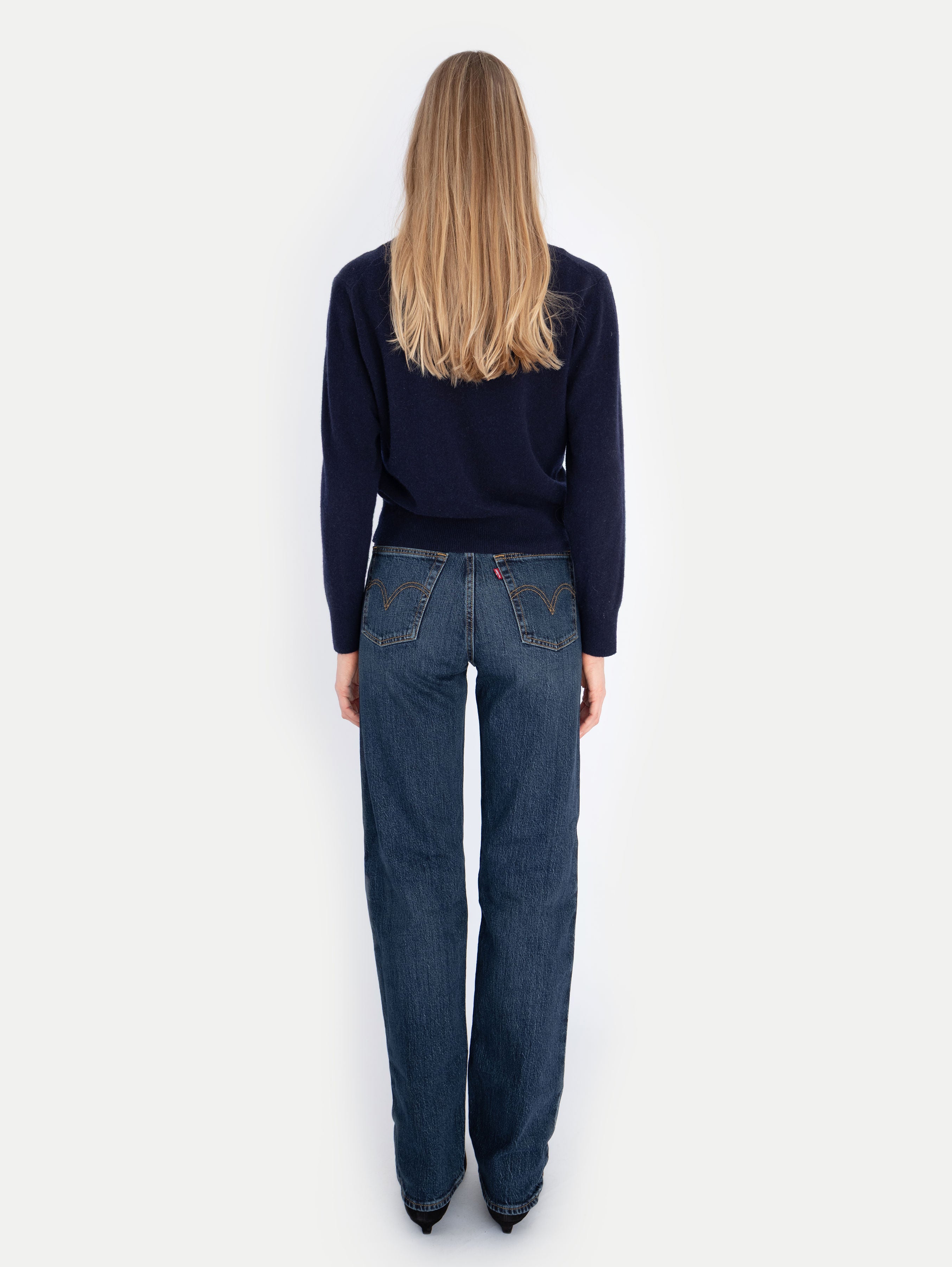 CLARA CARDIGAN IN DEEP BLUE