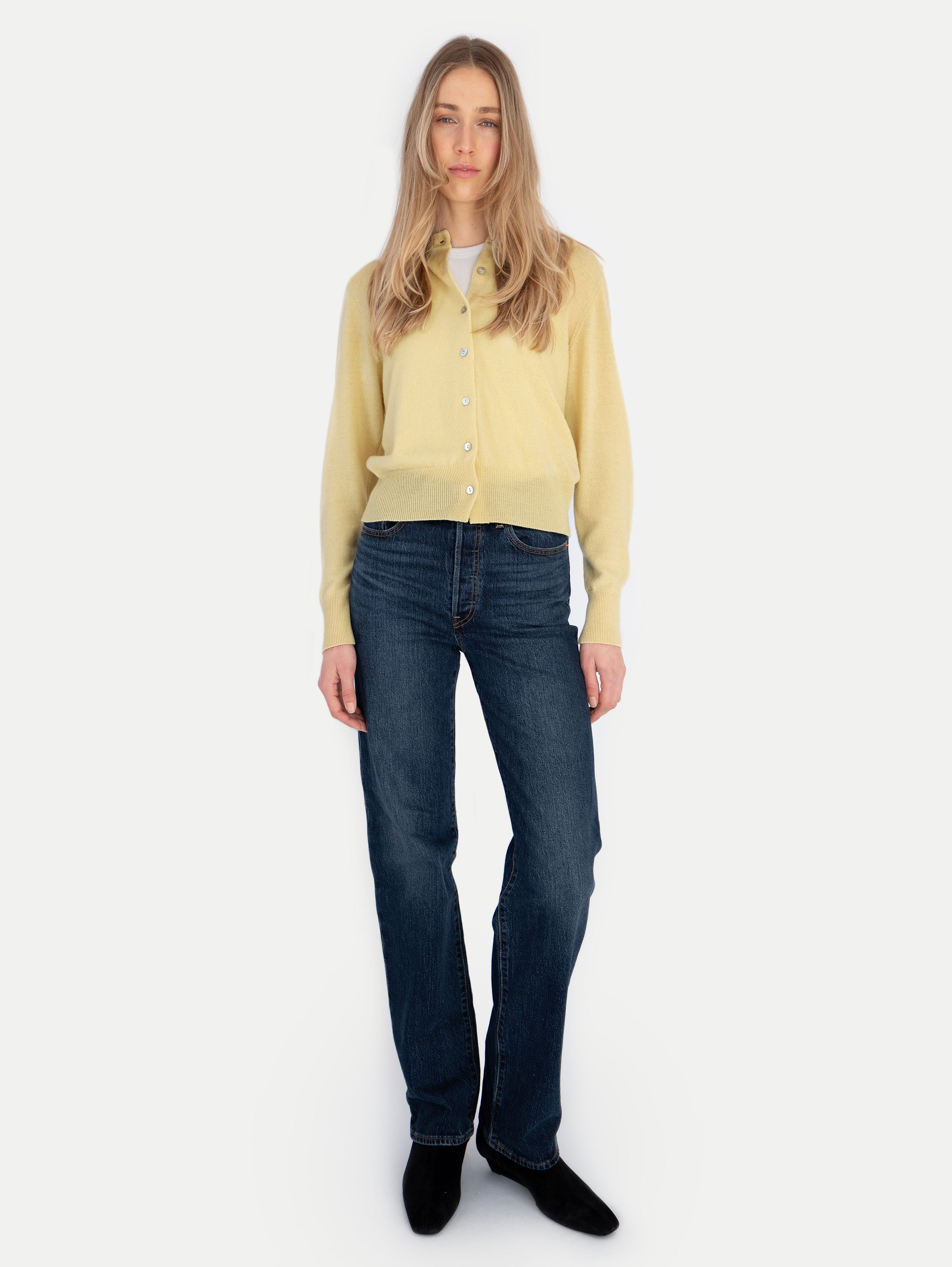 CLARA CARDIGAN IN LIME