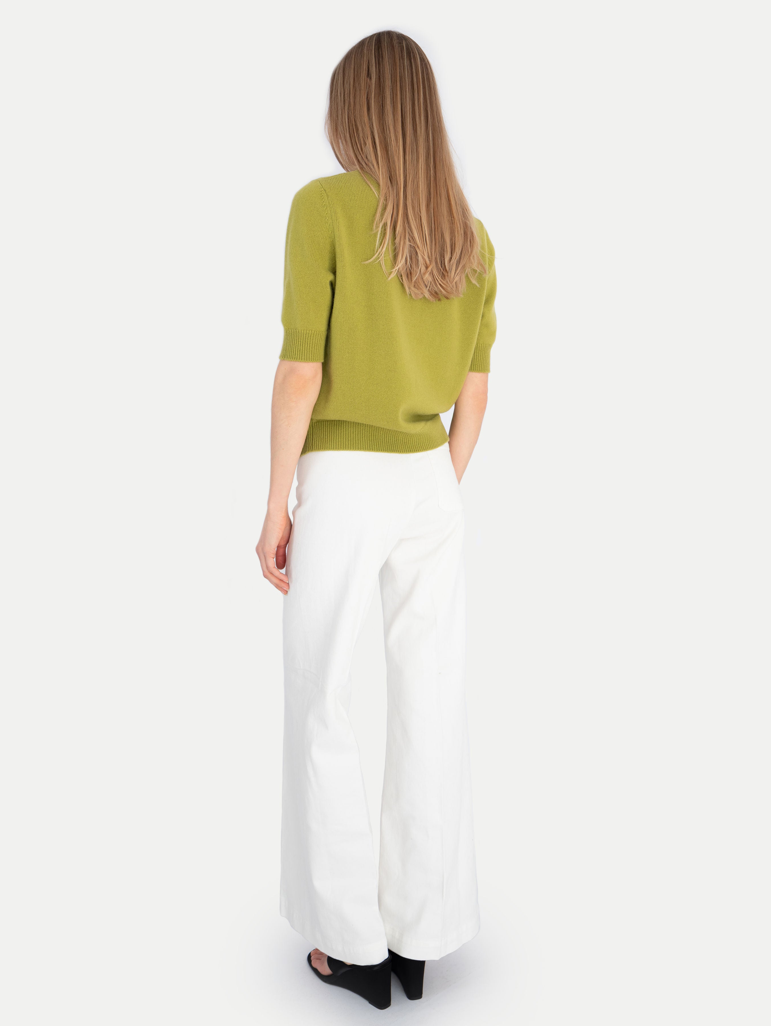 CELINE CARDIGAN IN AVOCADO