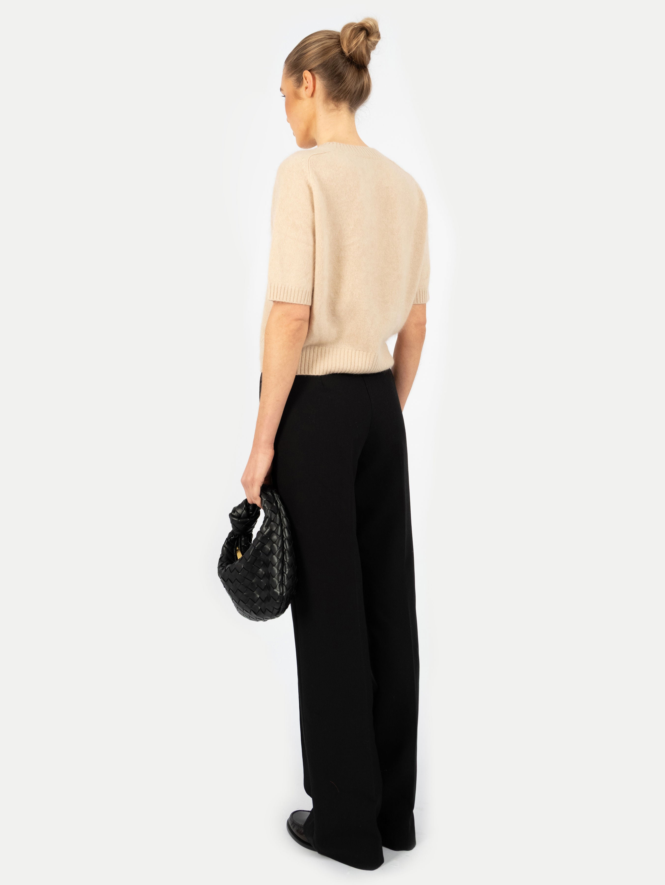 ANITA BRUSHED SWEATER IN AMBER