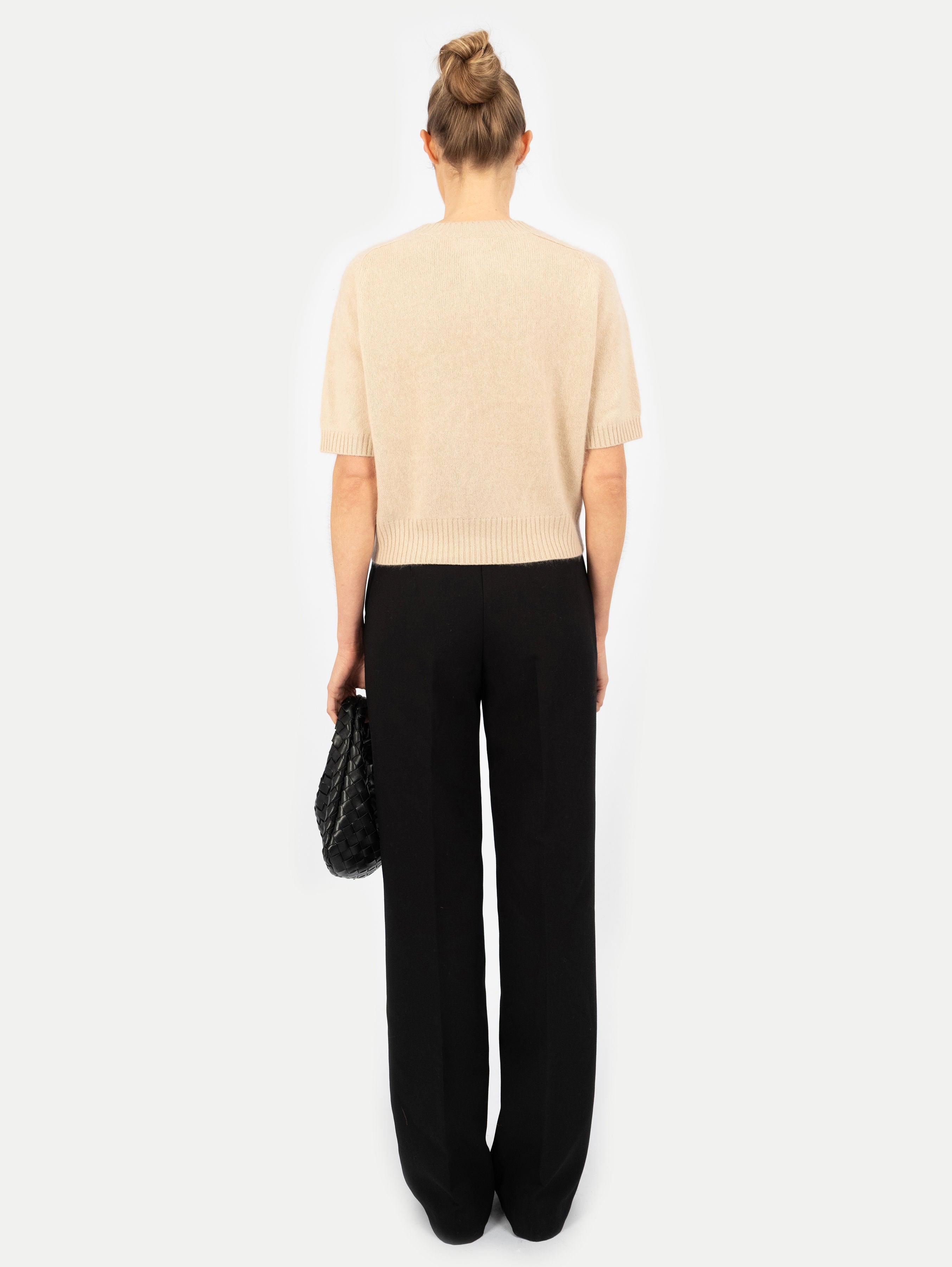 ANITA BRUSHED SWEATER IN AMBER