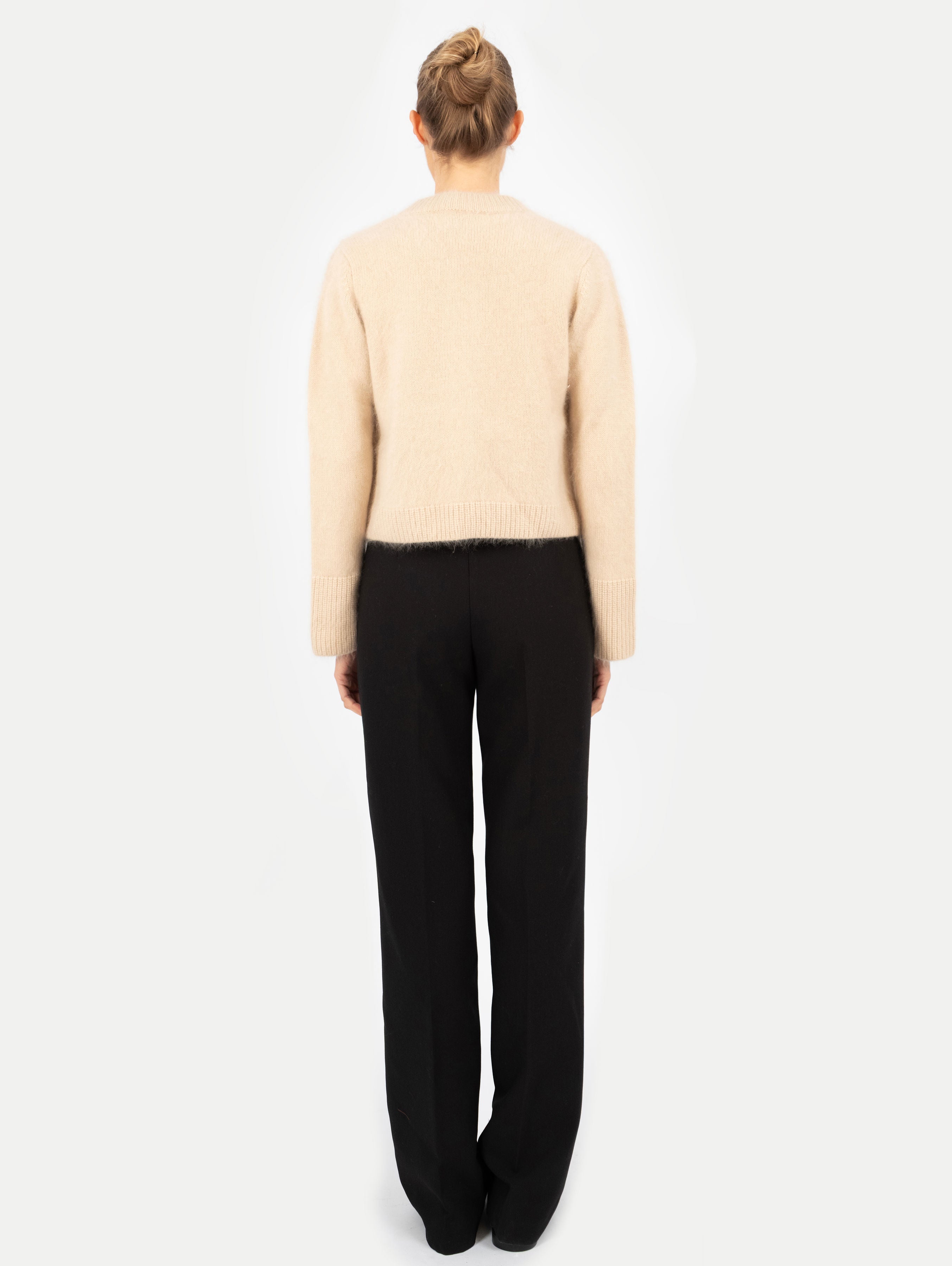 LILLY BRUSHED CARDIGAN IN AMBER