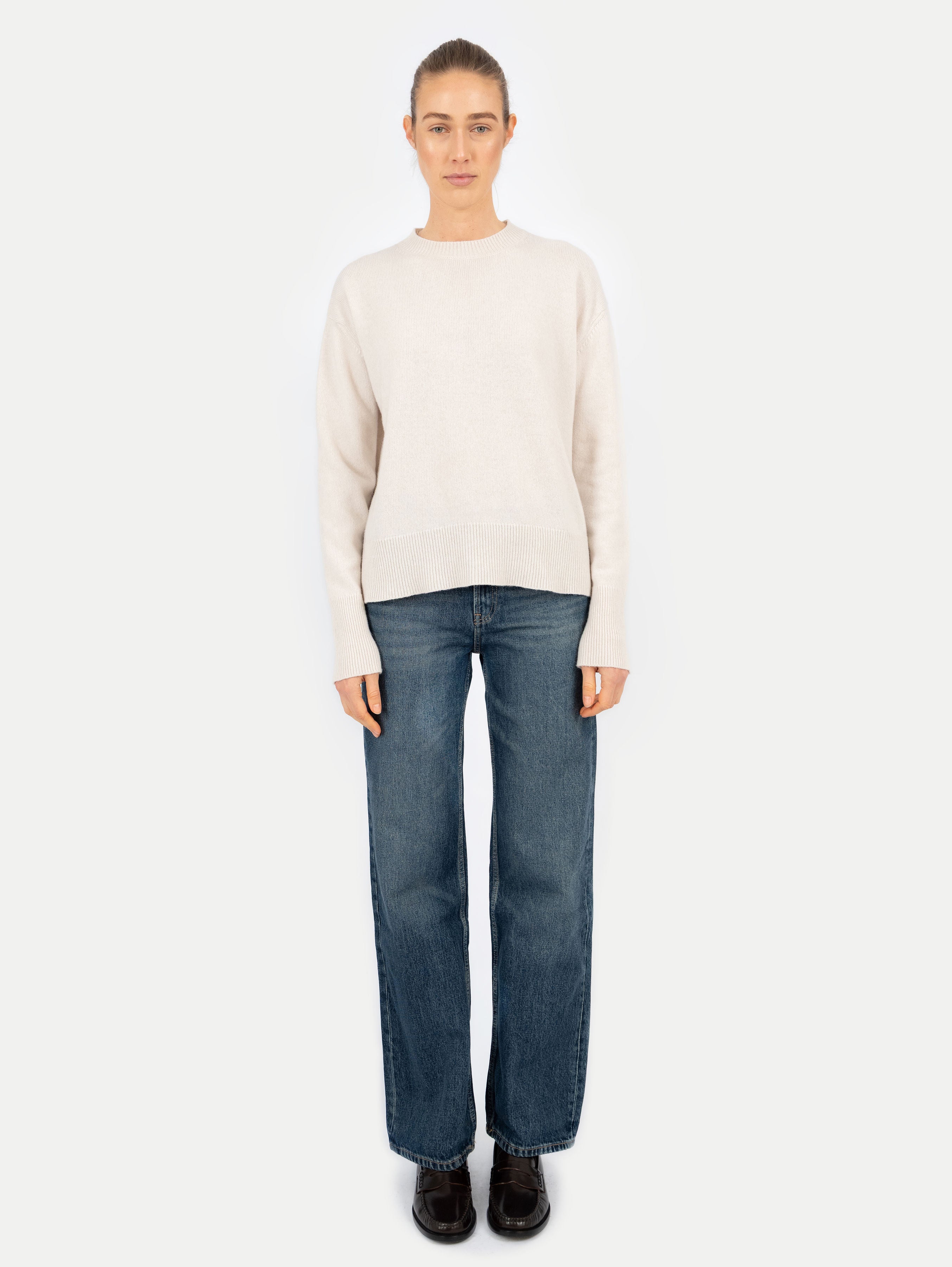 CLEO SWEATER IN VANILLA