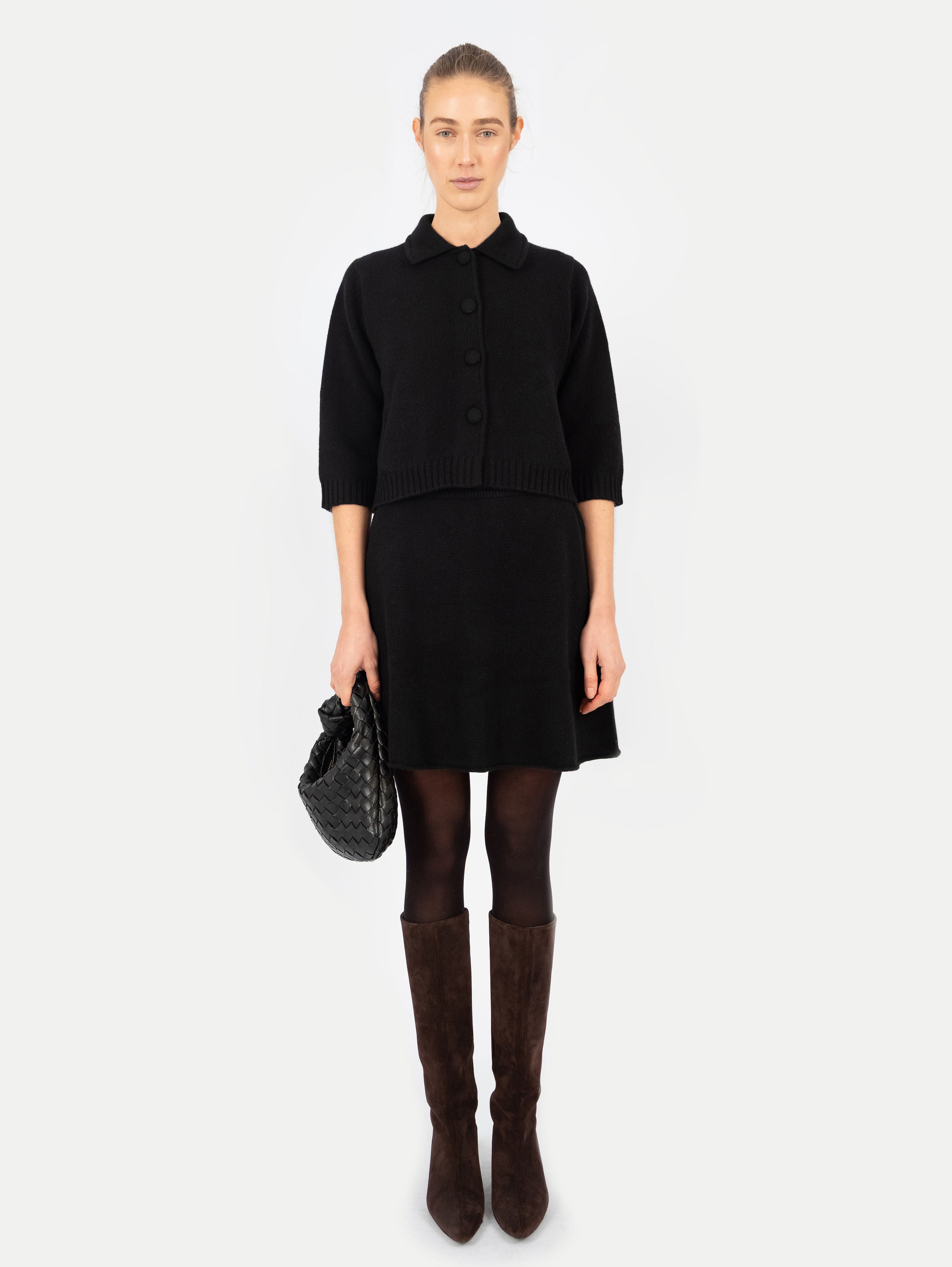 LAURA JACKET IN BLACK SESAME