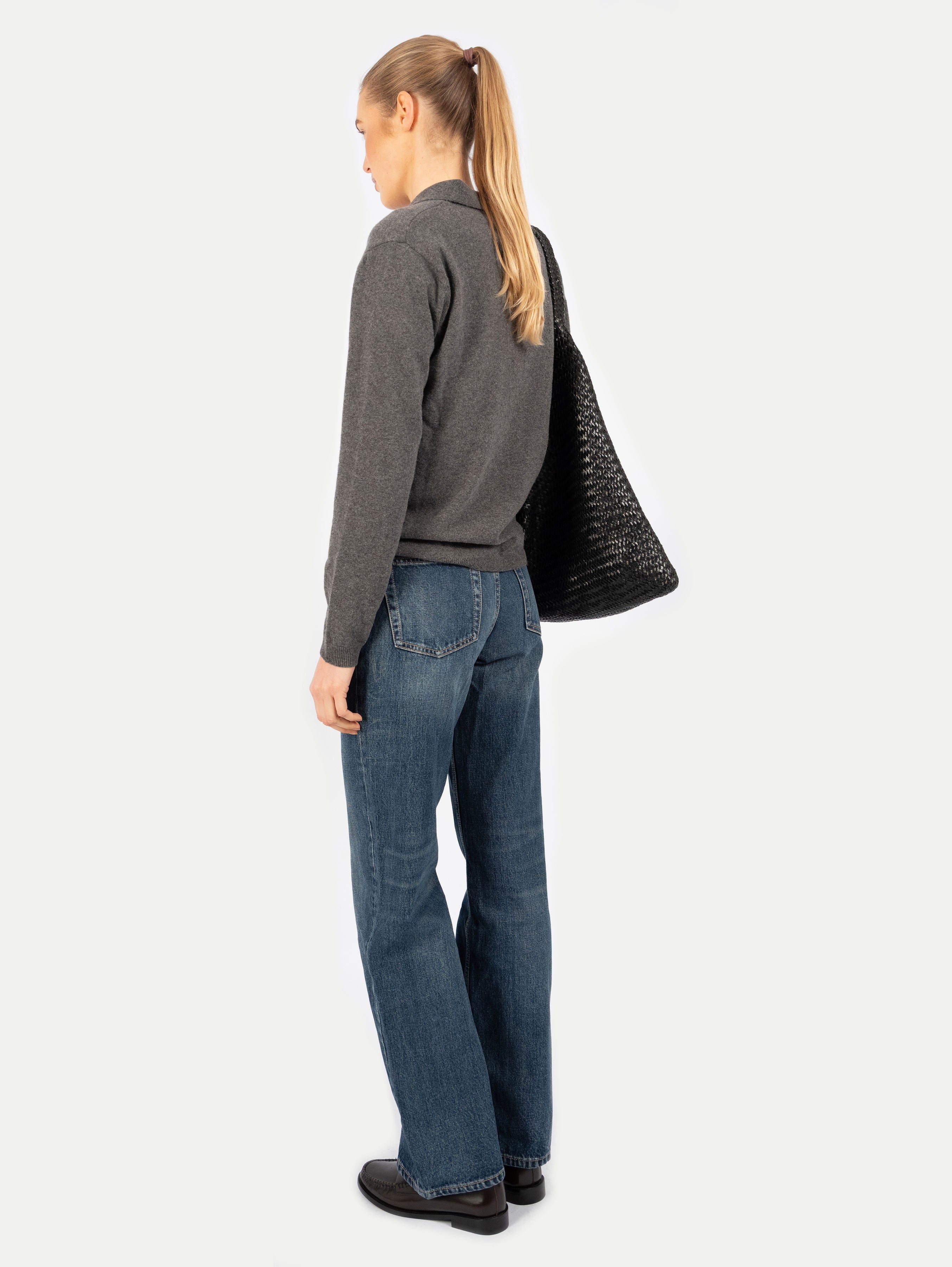 ROBIN POLO IN ANTHRAZIT