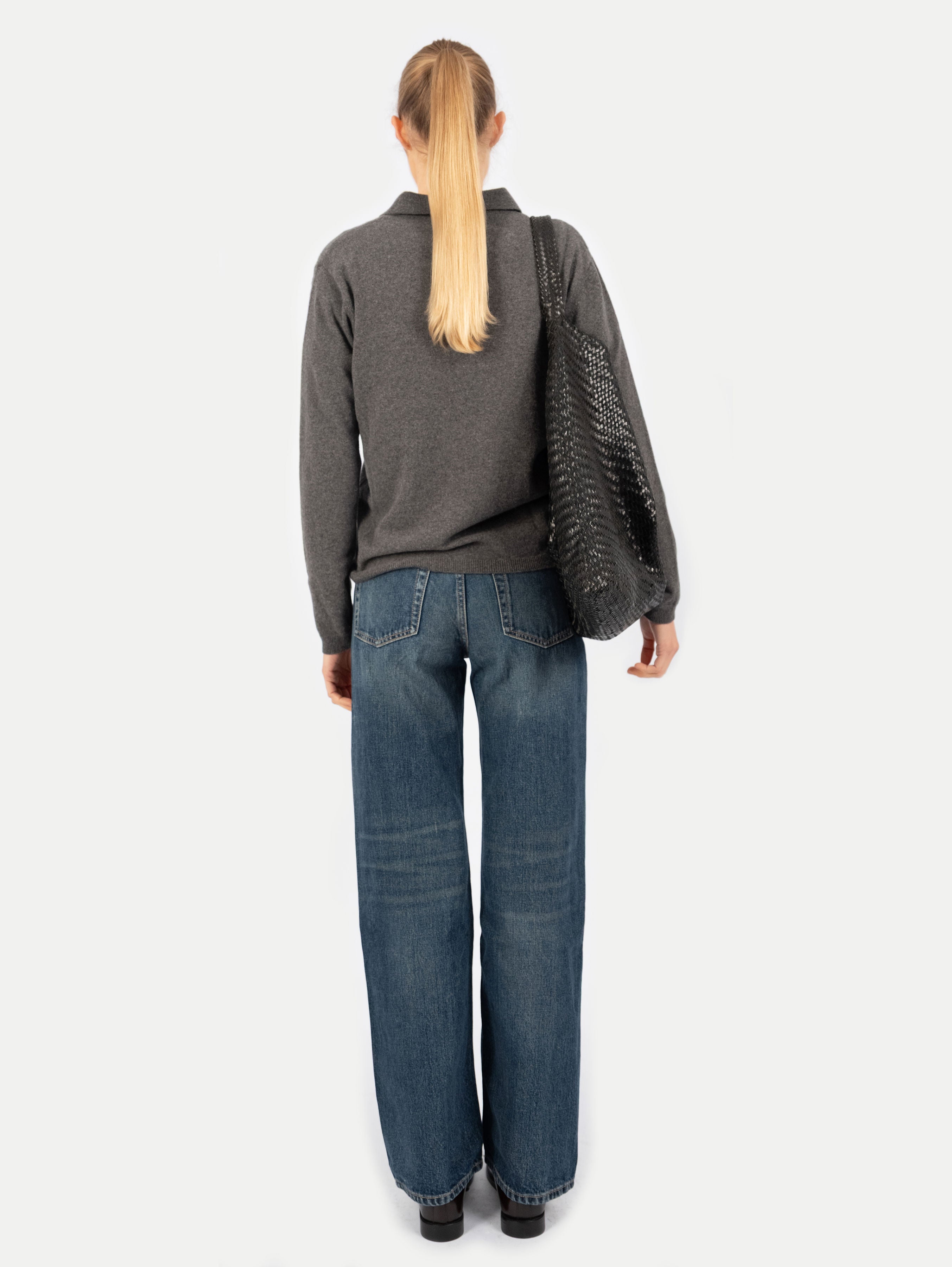 ROBIN POLO IN ANTHRAZIT