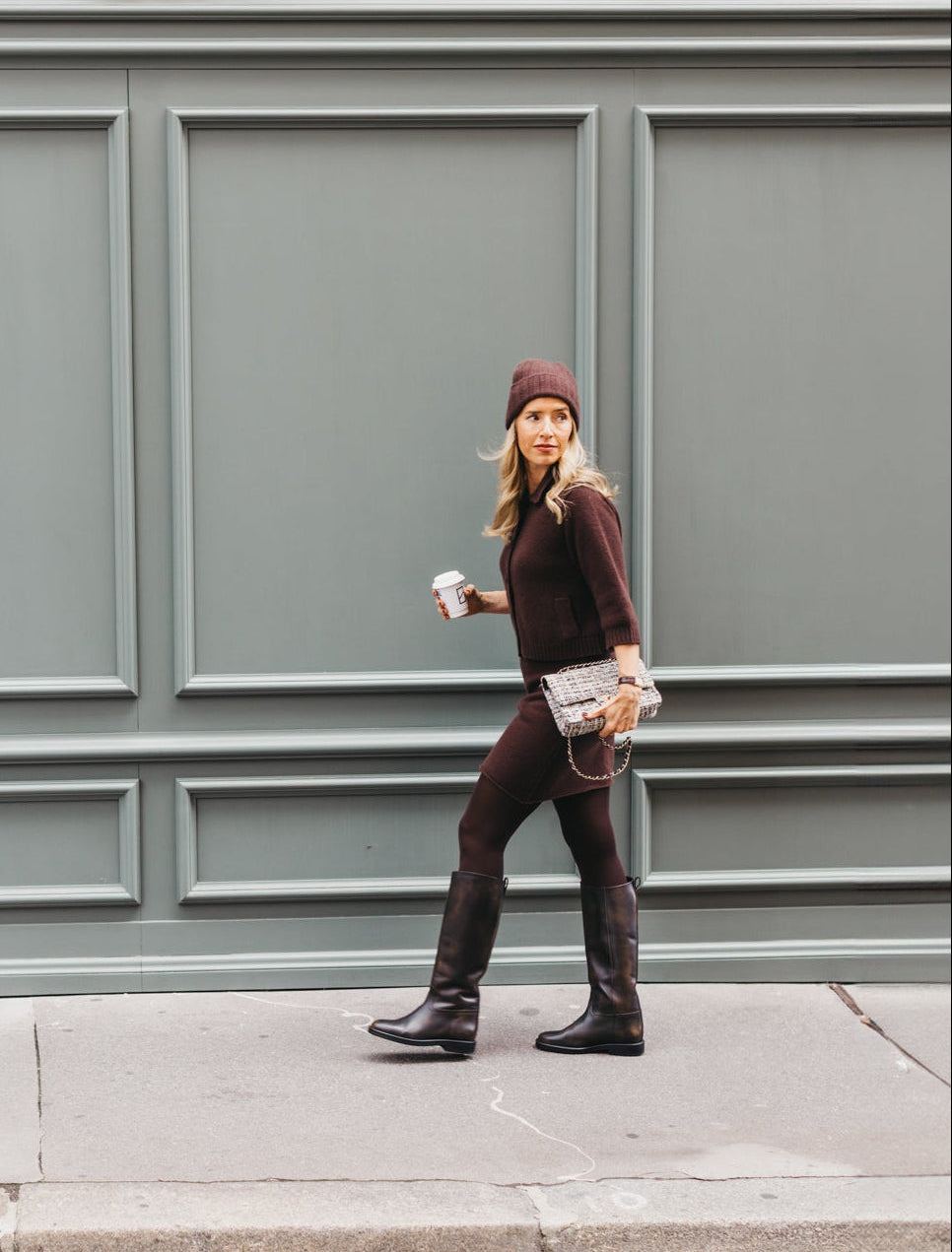 LAURA BEANIE IN CHOCOLATE