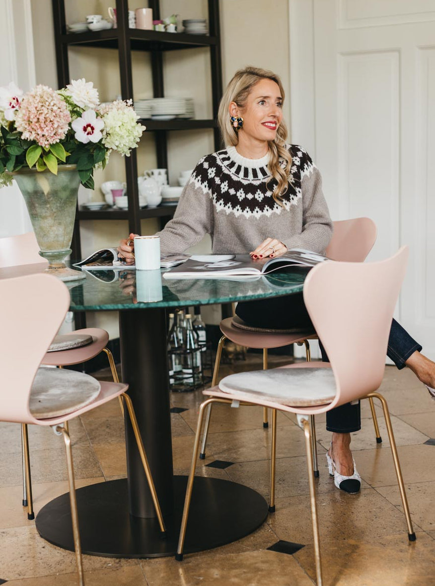 LAURA FAIR ISLE SWEATER 2.0 IN ALMOND POWDER